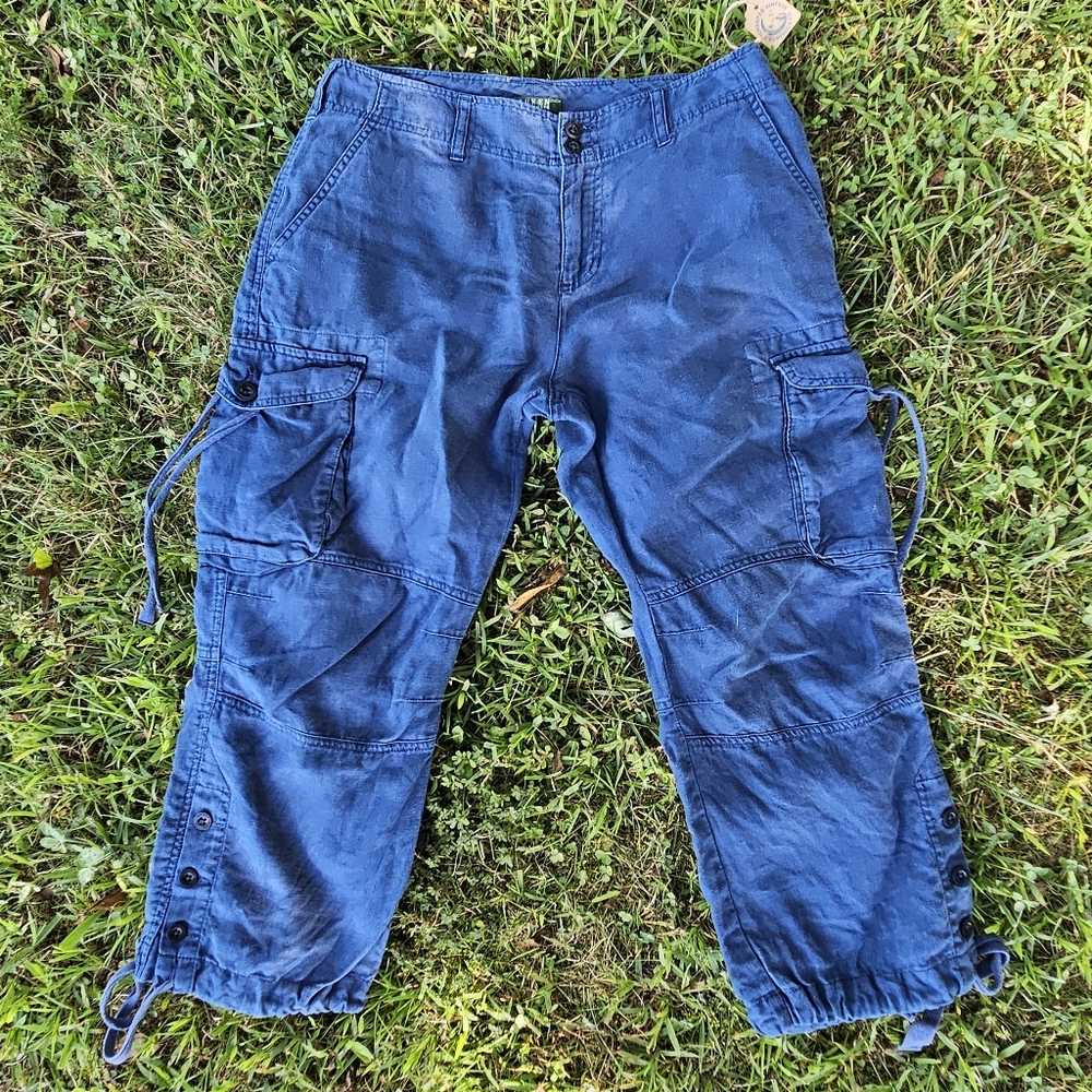 Blue Ralph Lauren Cargo Capris Size 6